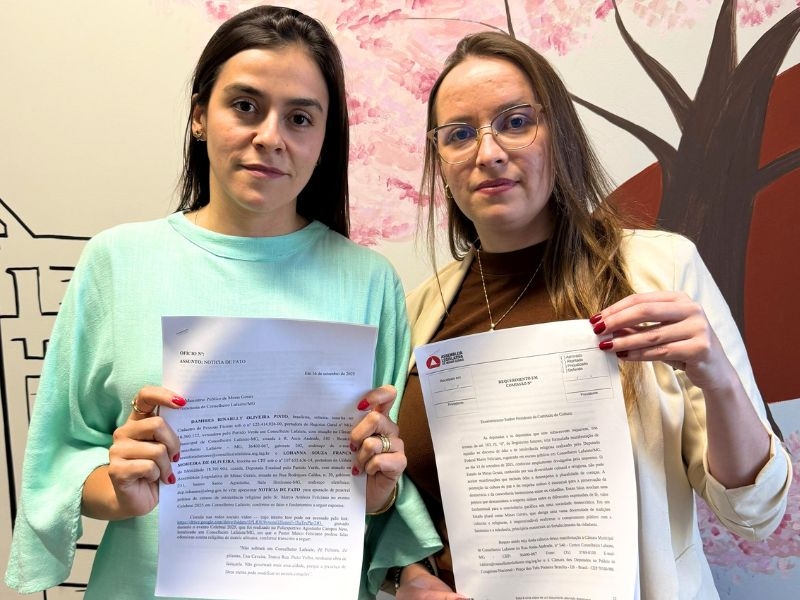 Noticia deputada-lohanna-e-vereadora-damires-protocolam-denuncia-contra-marco-feliciano